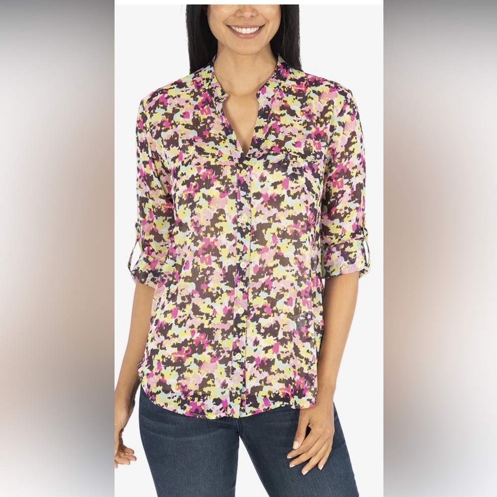 Kut from the Kloth Women’s Blouse multi color size large!